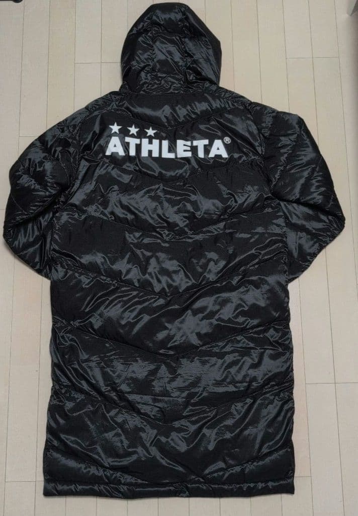 ATHLETA ブラック ベンチコートLサイズ