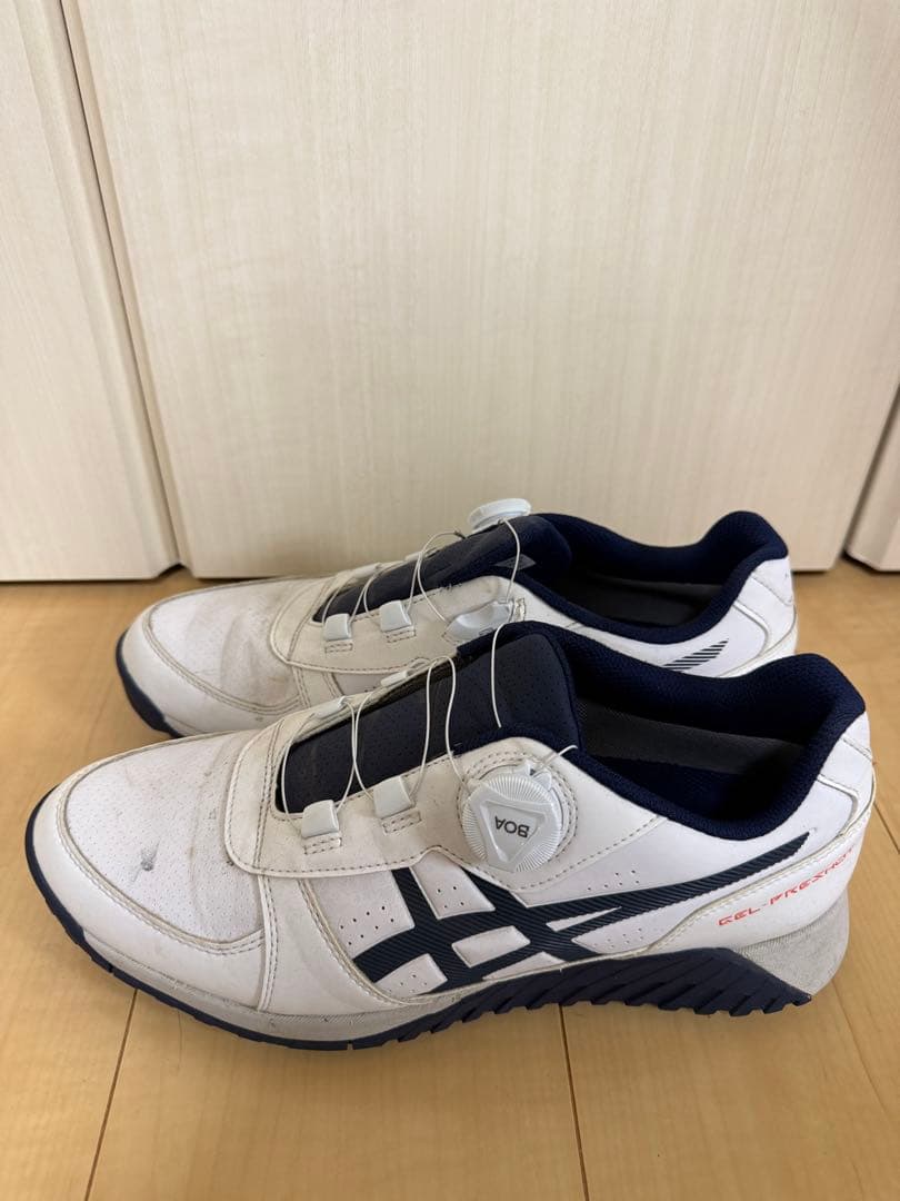 ASICS ゴルフシューズ ホワイト/ネイビー