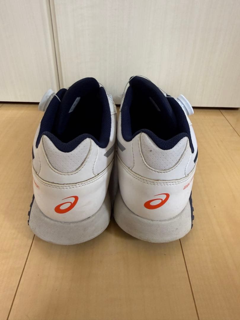 ASICS ゴルフシューズ ホワイト/ネイビー
