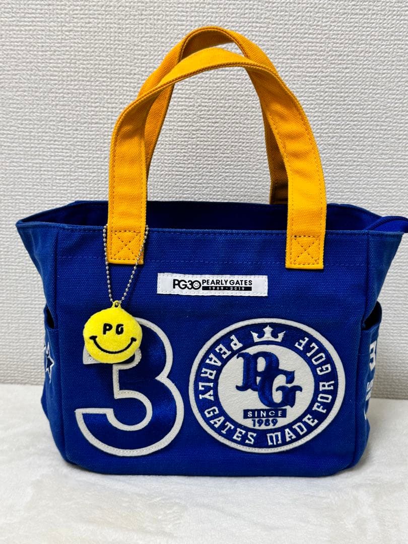 【希少】パーリーゲイツ カートバッグ 30周年記念 青×黄