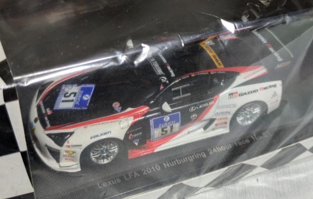 希少 エブロ 1/43 LEXUS LF-A ニュル24時間 2010 2台