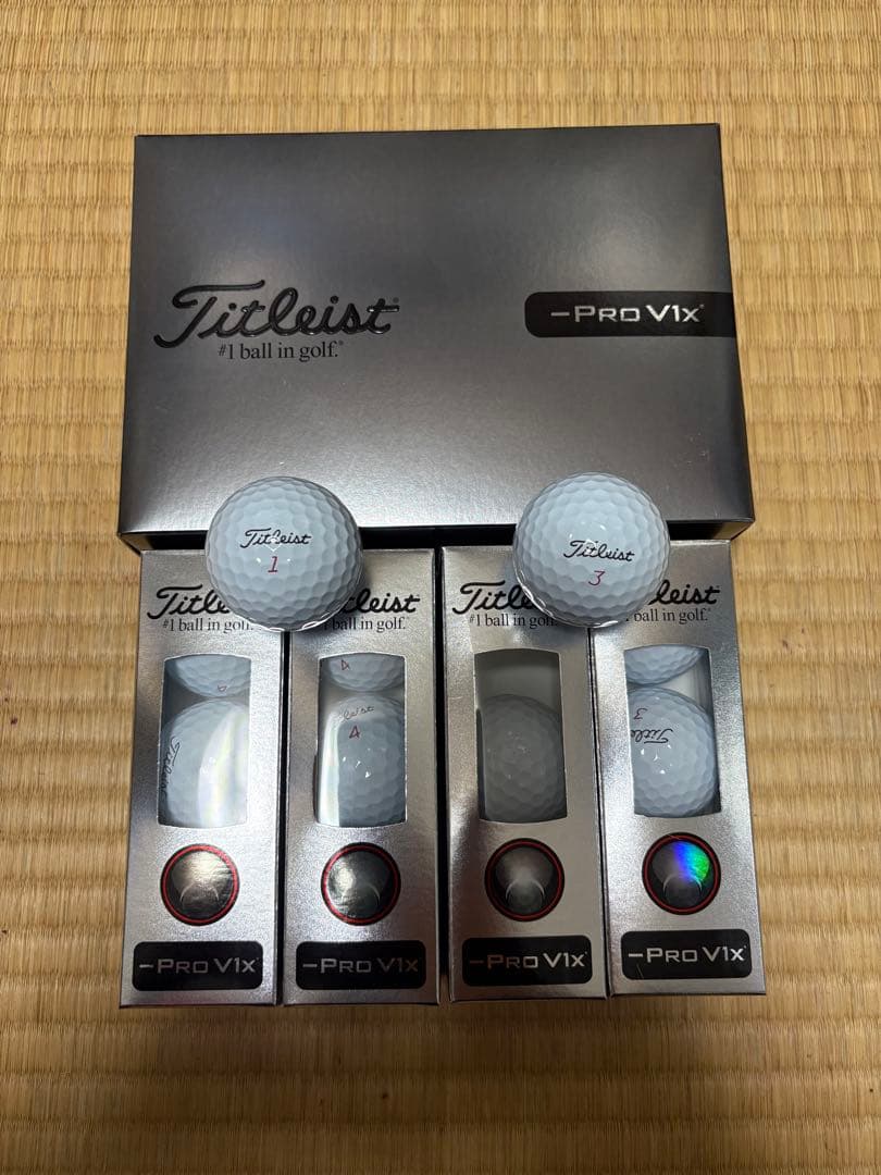 Titleist ーPro V1x ゴルフボール 新旧モデル　箱あり箱なし