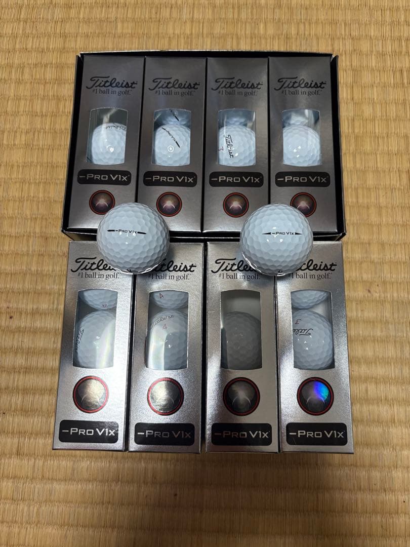Titleist ーPro V1x ゴルフボール 新旧モデル　箱あり箱なし