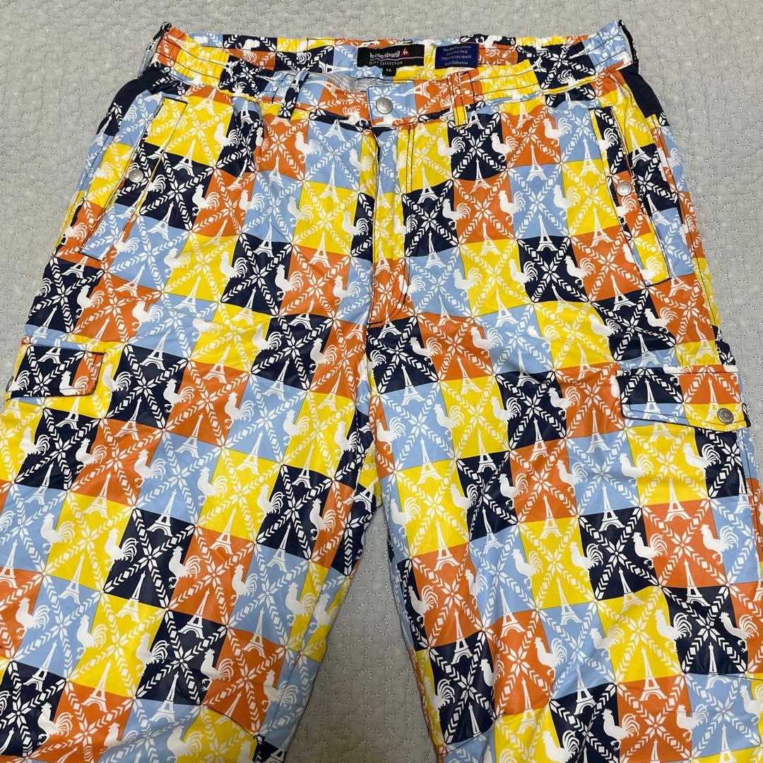 le coq sportif golf ルコック 総柄 防寒中綿パンツ LL