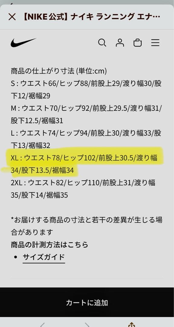 Nike BRS メンズ ランニング XL