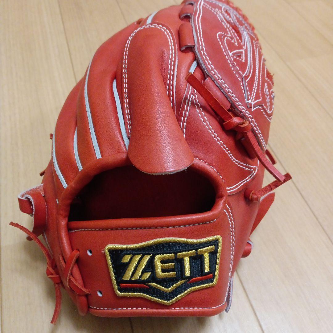 ZETT PROSTATUS 硬式グローブ レッド