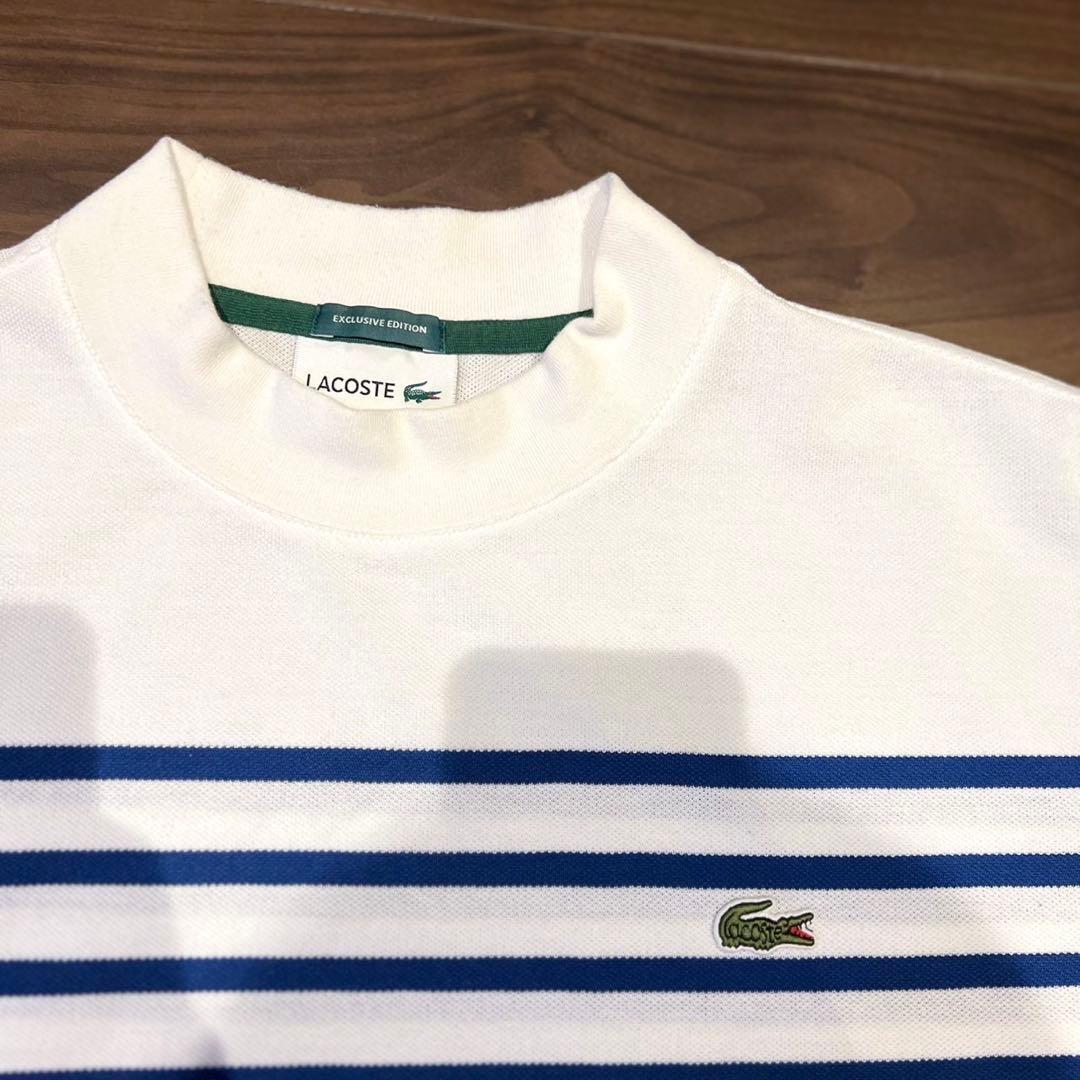 Lacoste BEAMS GOLF ストライプモックネックシャツ - 限定版