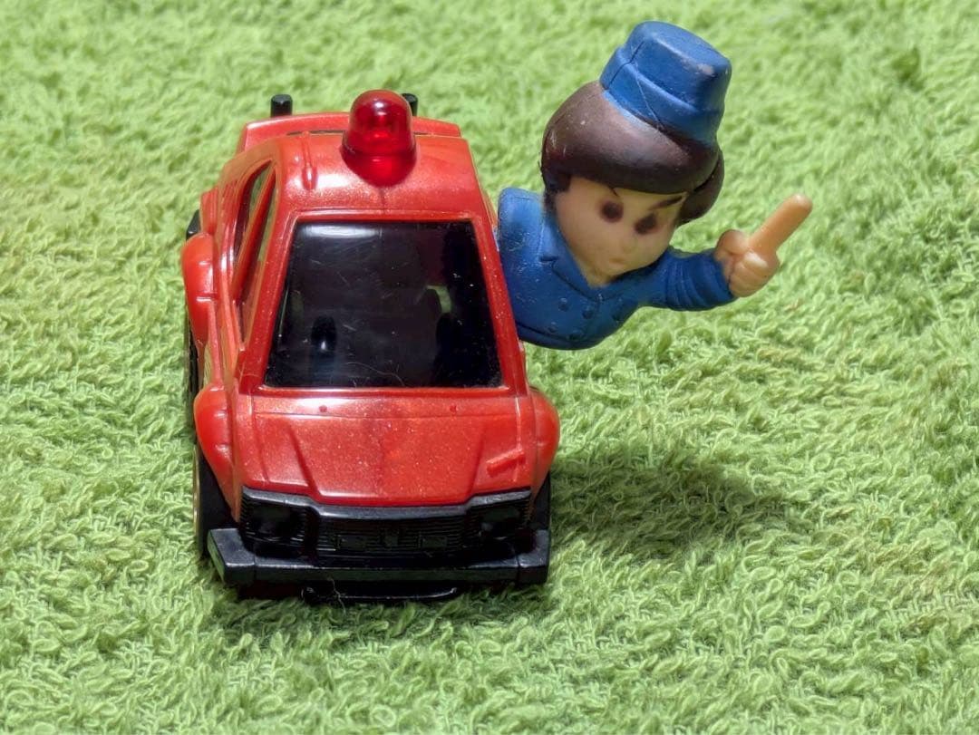 タカラ　はこのりチョロQ　NoB-1　セルボ CXG 赤　箱乗り　パトカー