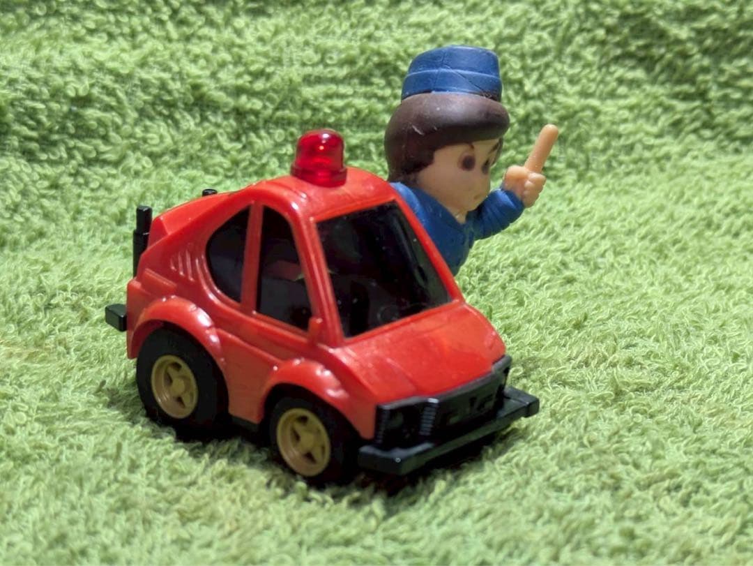 タカラ　はこのりチョロQ　NoB-1　セルボ CXG 赤　箱乗り　パトカー