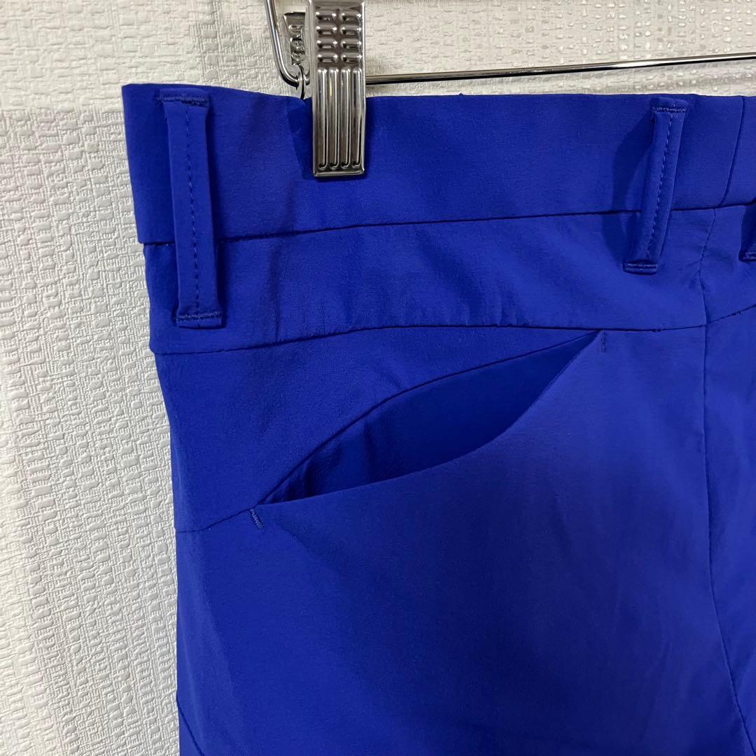 デサントゴルフ　スーパーストレッチナイロンパンツ　ウエスト85 ブルー　美品