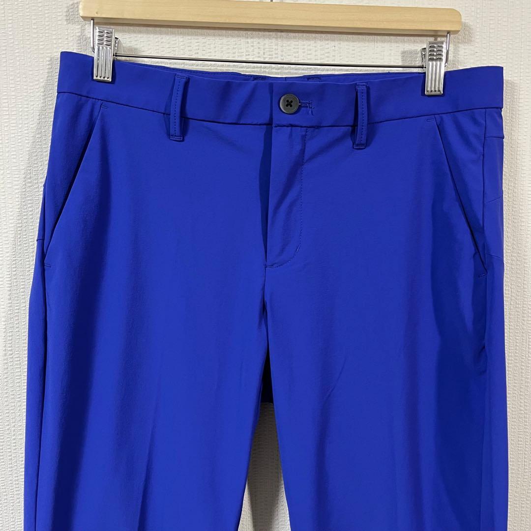 デサントゴルフ　スーパーストレッチナイロンパンツ　ウエスト85 ブルー　美品