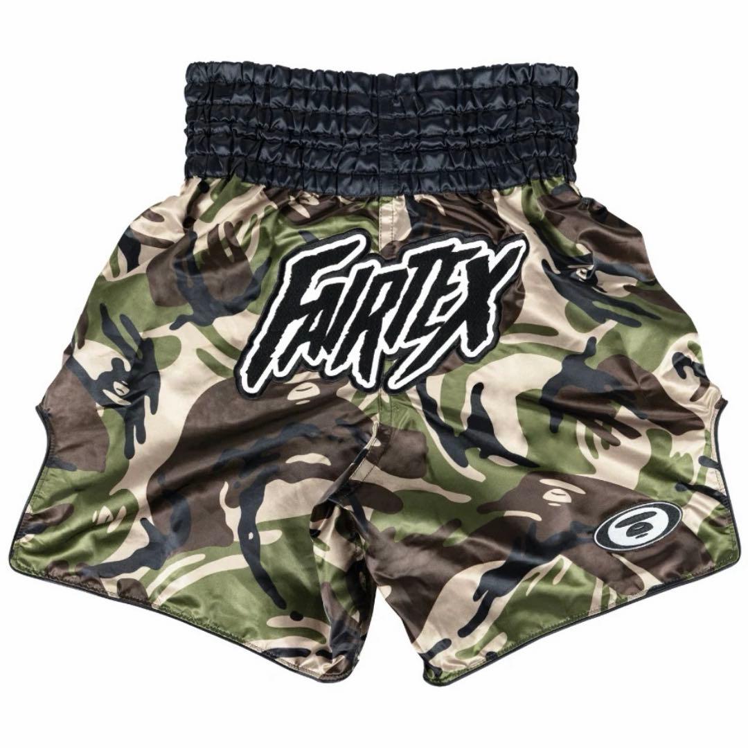 激レア【タイ限定・正規品】Fairtex × AAPE コラボ ムエタイパンツL