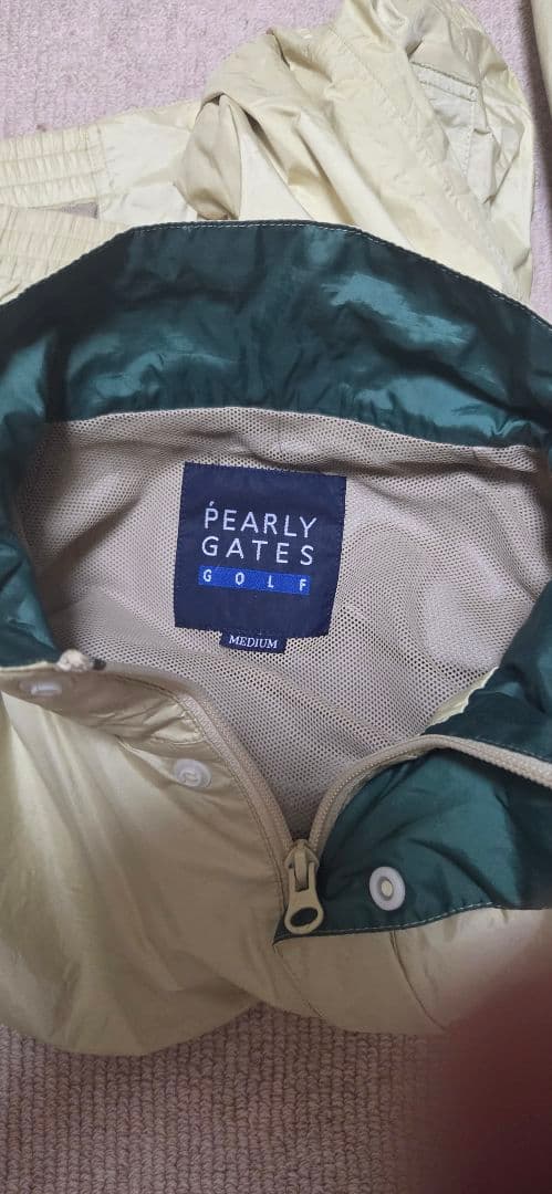 PEARLY GATES ゴルフ　2wayレインウェア　セットアップ/薄イエロー