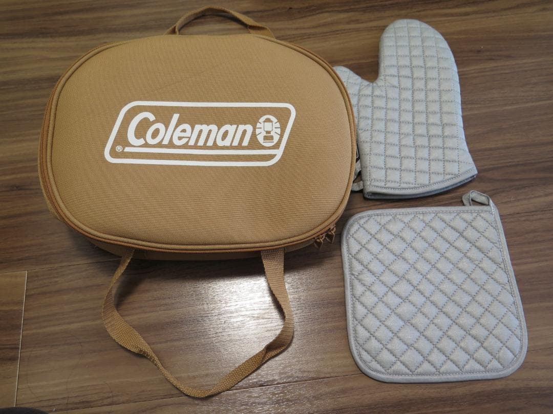 【再値下げ】未使用品☆コールマン エナメルクッキングポット 緑鋳鉄ホーロー