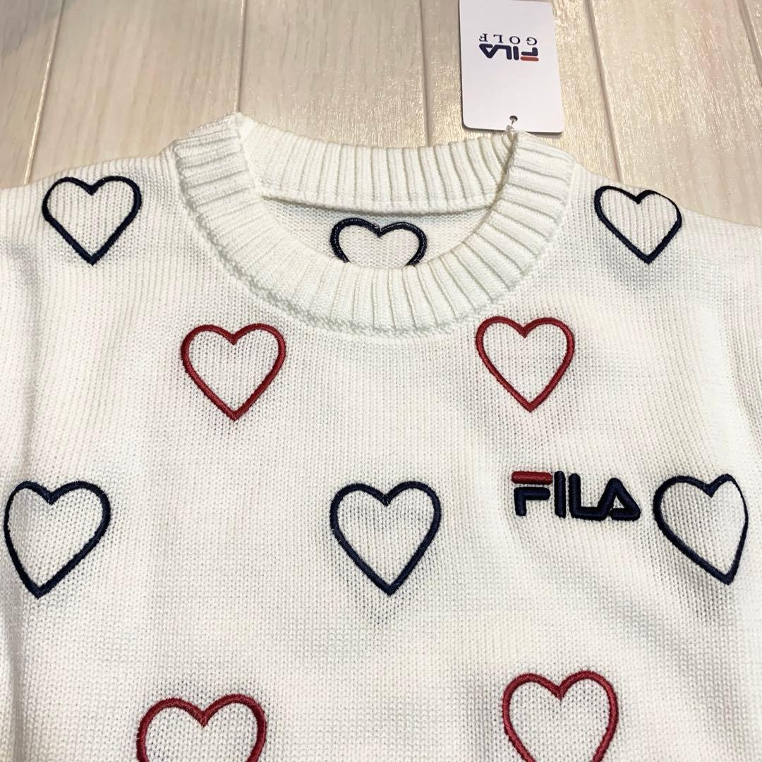 新品■14,300円【フィラゴルフ】レディース　長袖セーター　 M/9号　ゴルフ
