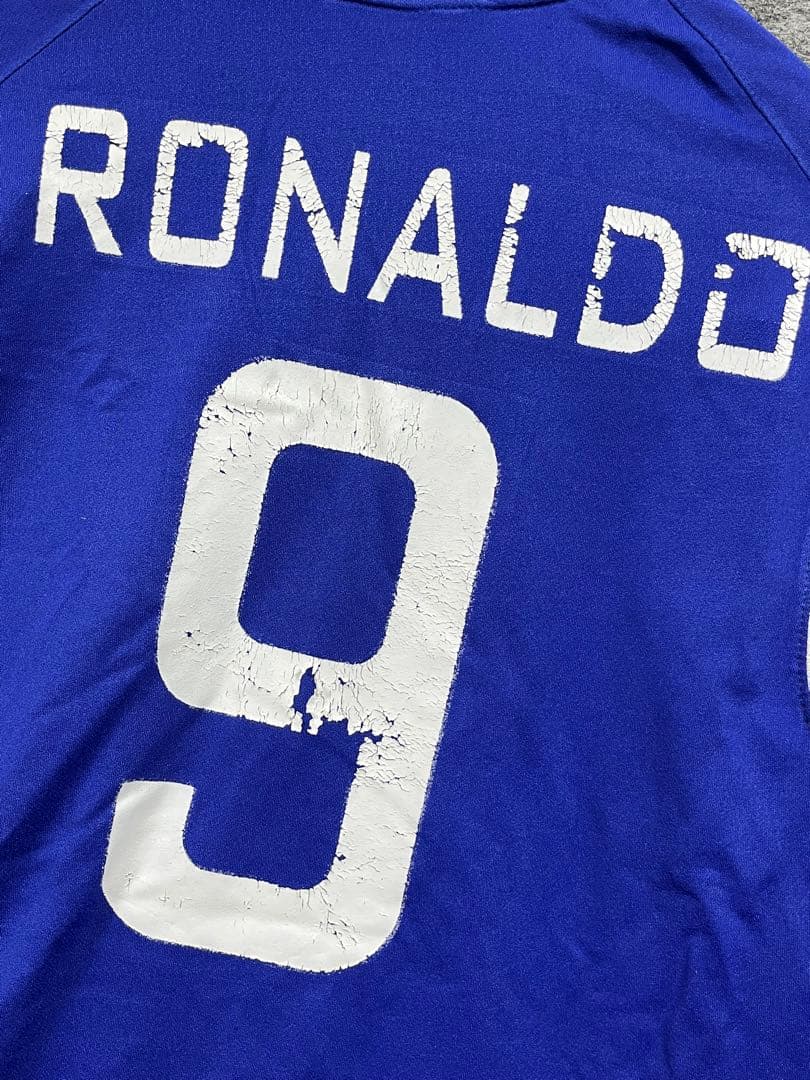 2002年サッカーワールドカップ ブラジル代表 アウェイユニホーム ロナウドXL