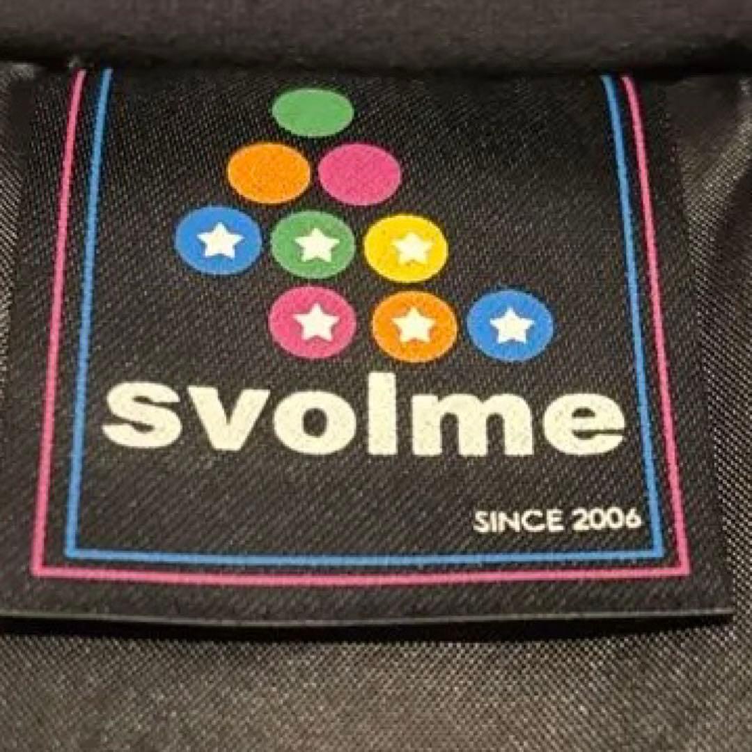 SVOLME Wジップ　ベンチコート フード 黒　サイズ L