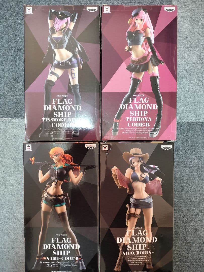 ワンピース FLAG DIAMOND SHIP ペローナ　レイジュ　ナミ　ロビン