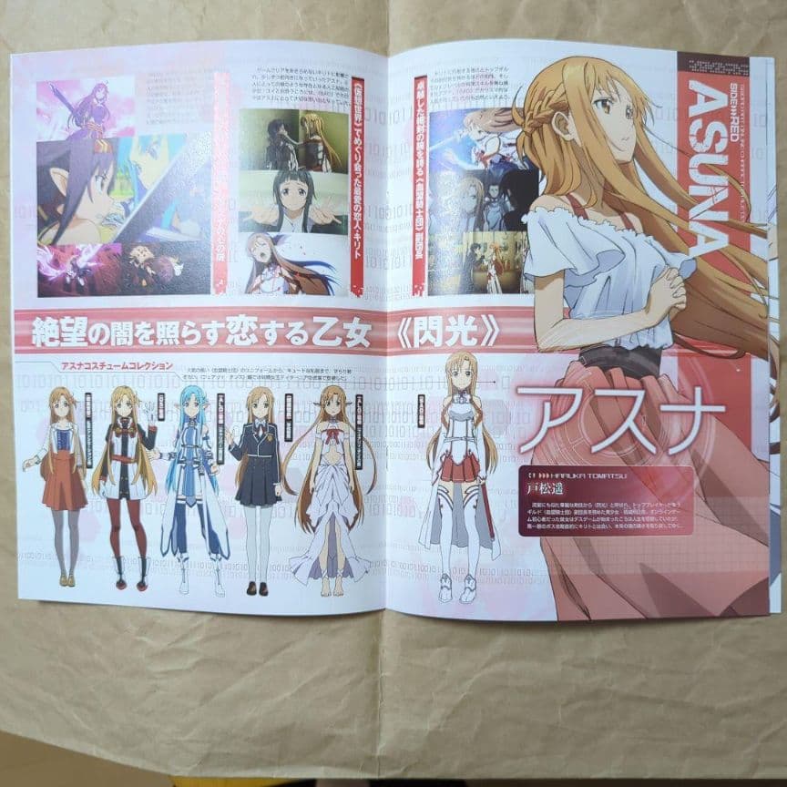 送料無料▶3枚組 アスナA4クリアファイル冊子付SAOソードアートオンライン70