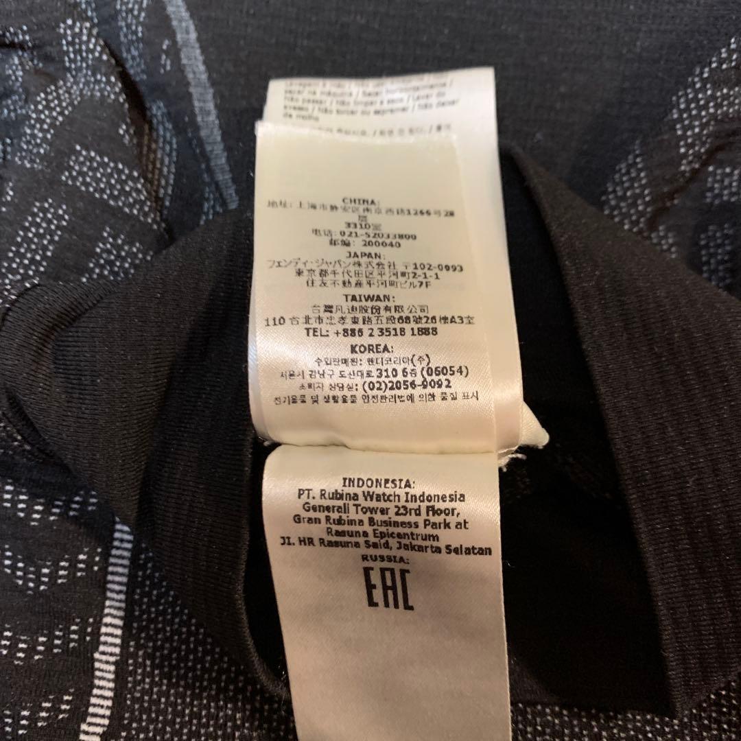 FENDI 長袖ハイネックスキーセーター S/M ブラック