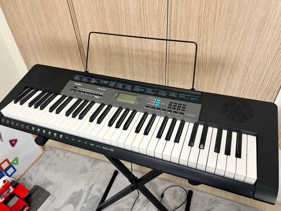 CASIO CTK-2550 電子キーボード＋スタンド＋ケース付き　直接OK