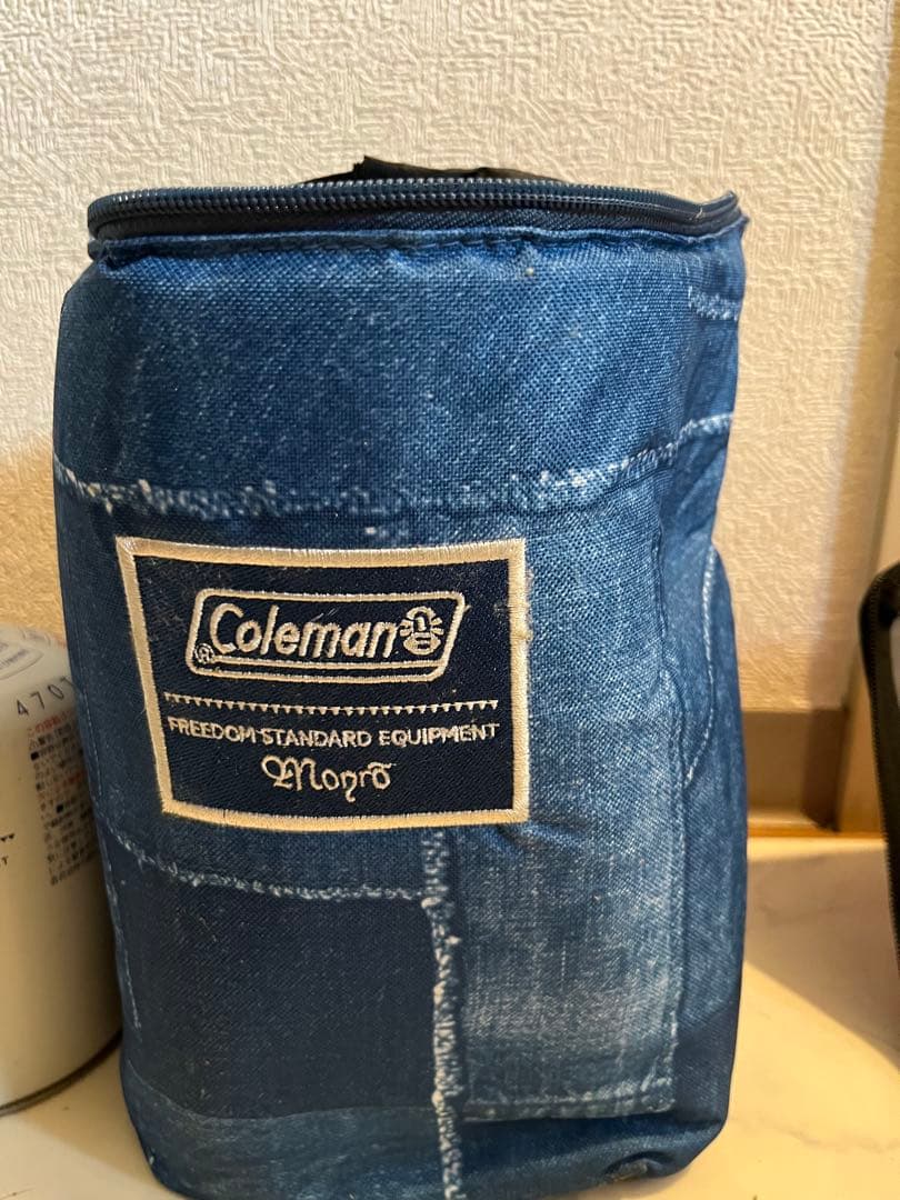 【未使用】Coleman ランタン モンロコラボ商品　デニム収納バッグ付き