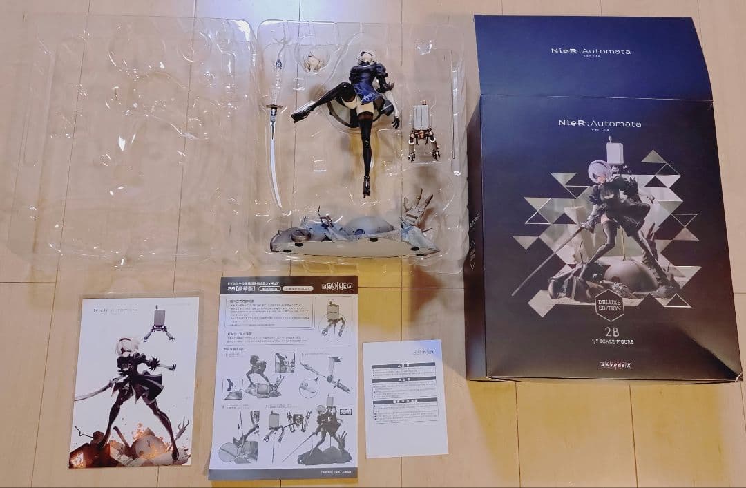 美品☆ANIPLEX ニーアオートマタ 2B 1/7 フィギュア 豪華版 特典付