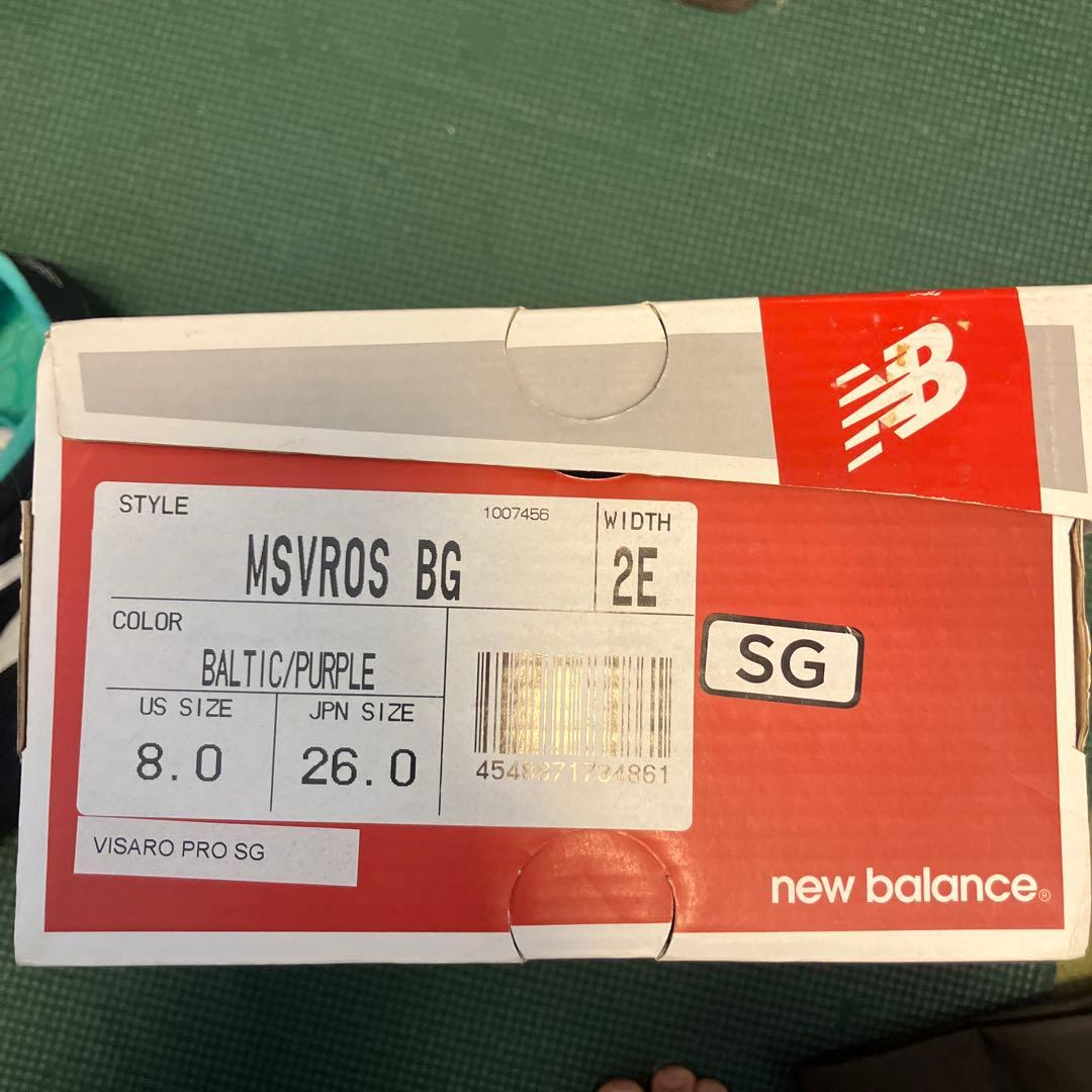 サッカースパイク　new balance 26.0cm