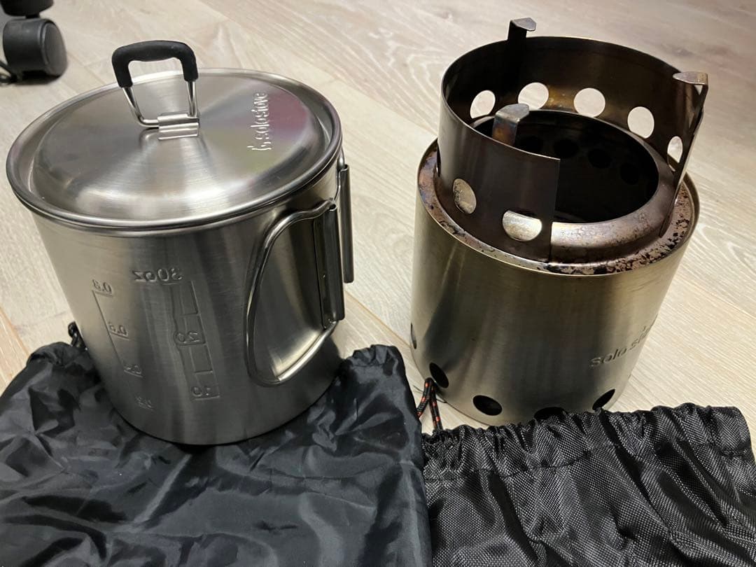 早い物勝ち　solo stove ソロストーブ　ソロストーブポット900 セット