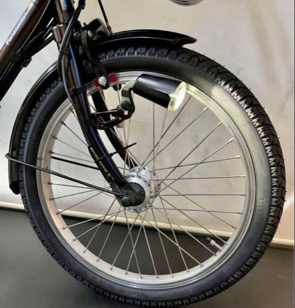 1年保証 新型　パナソニック　ギュットミニ　20インチ　茶色　電動アシスト自転車