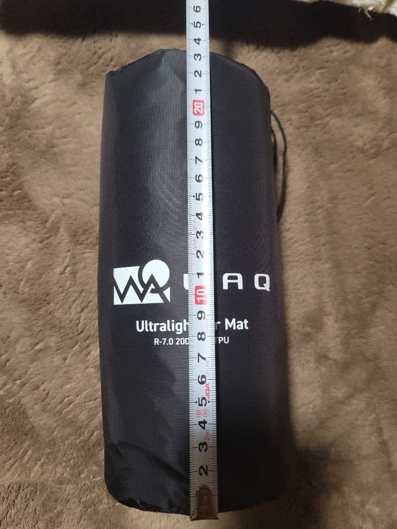 WAQ Ultra Light Air Mat スクエア型 BLACK