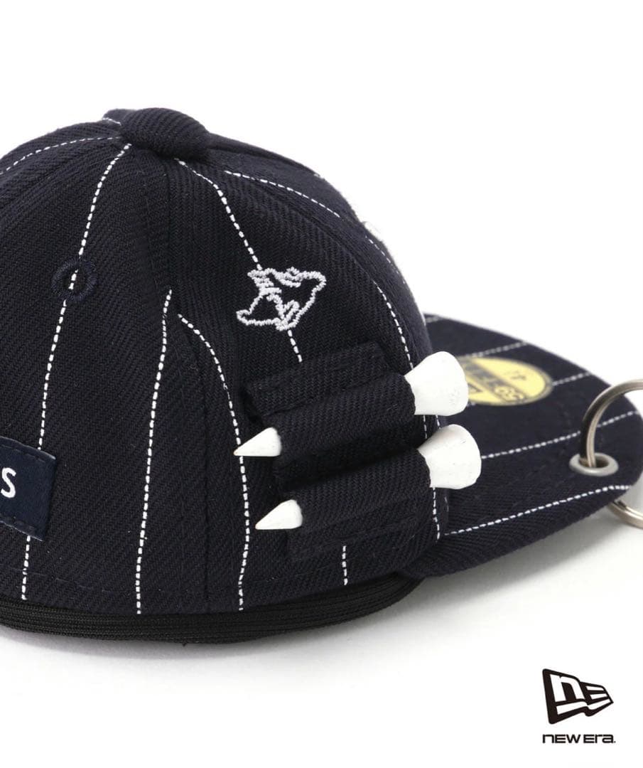 【NEWERA × PG】コラボ ピンストライプ柄ボールポーチ (UNISEX)