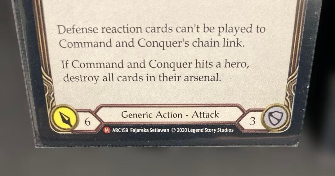 FAB Command and Conquer/征服の命令 3枚セット