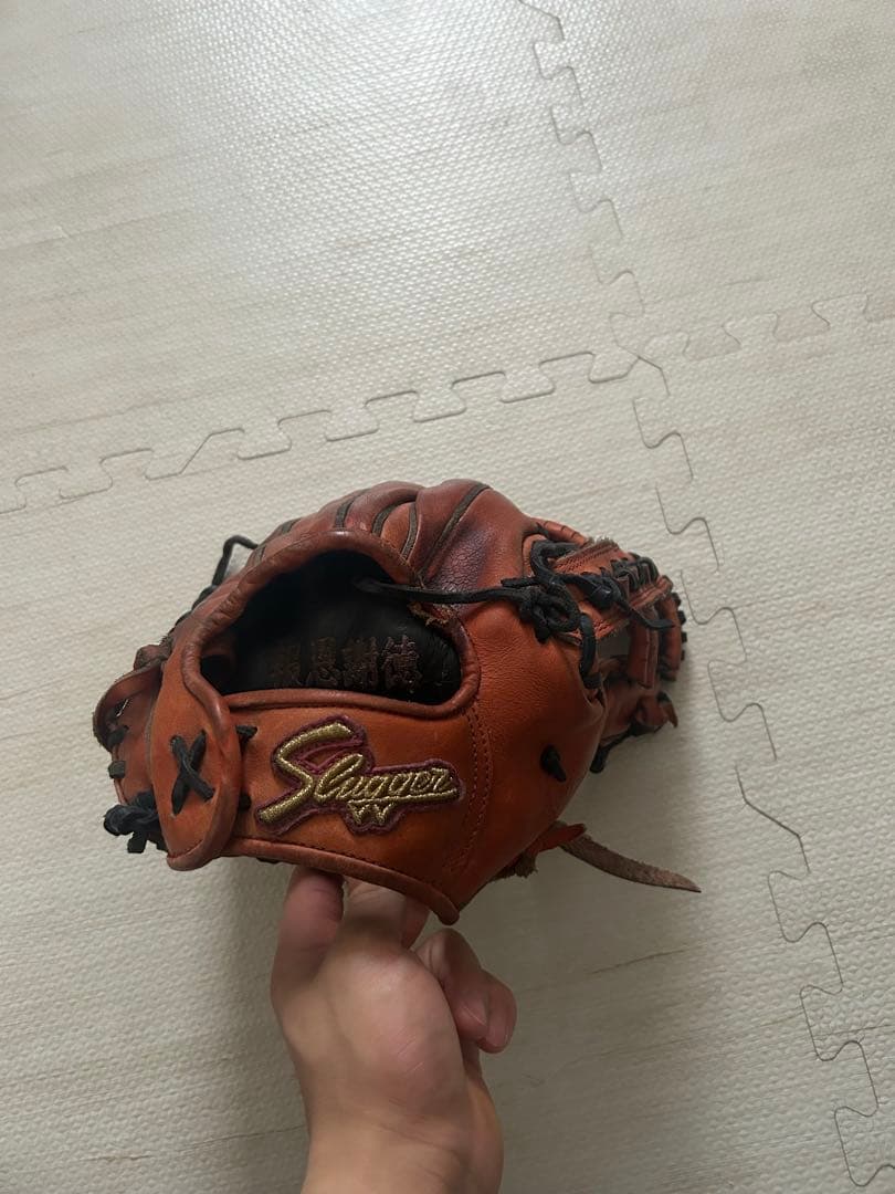 スラッガー 硬式グローブ オレンジ