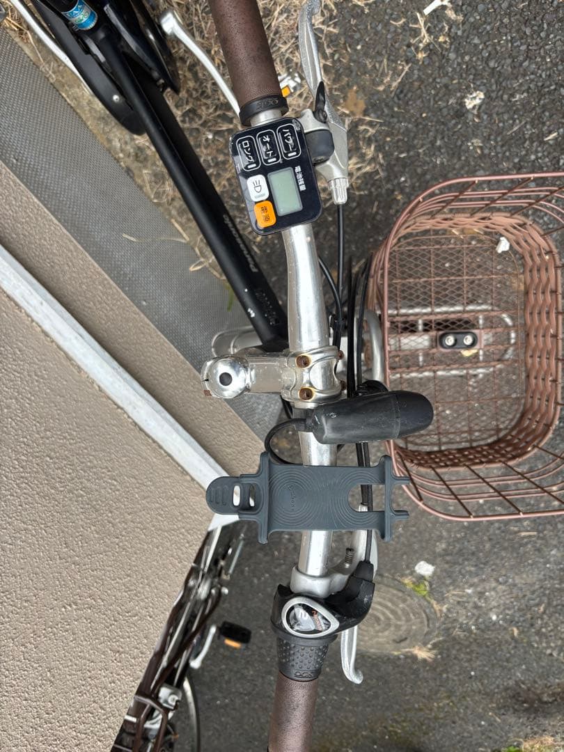 Panasonic 電動アシスト自転車 ブラック かご付き