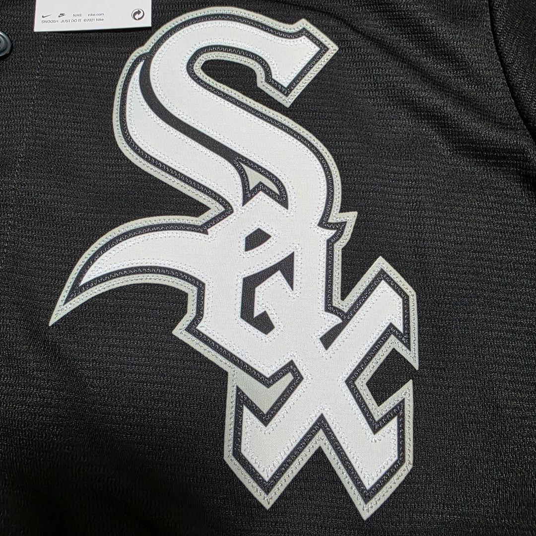 【新品タグ付】MLB公式ホワイトソックス ナイキ レプリカユニフォーム XL 黒