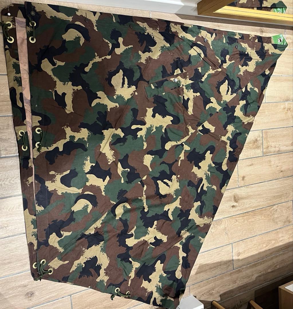 ハンガリー軍幕　M90カモ 軍幕　ポンチョテント　1枚 [B]