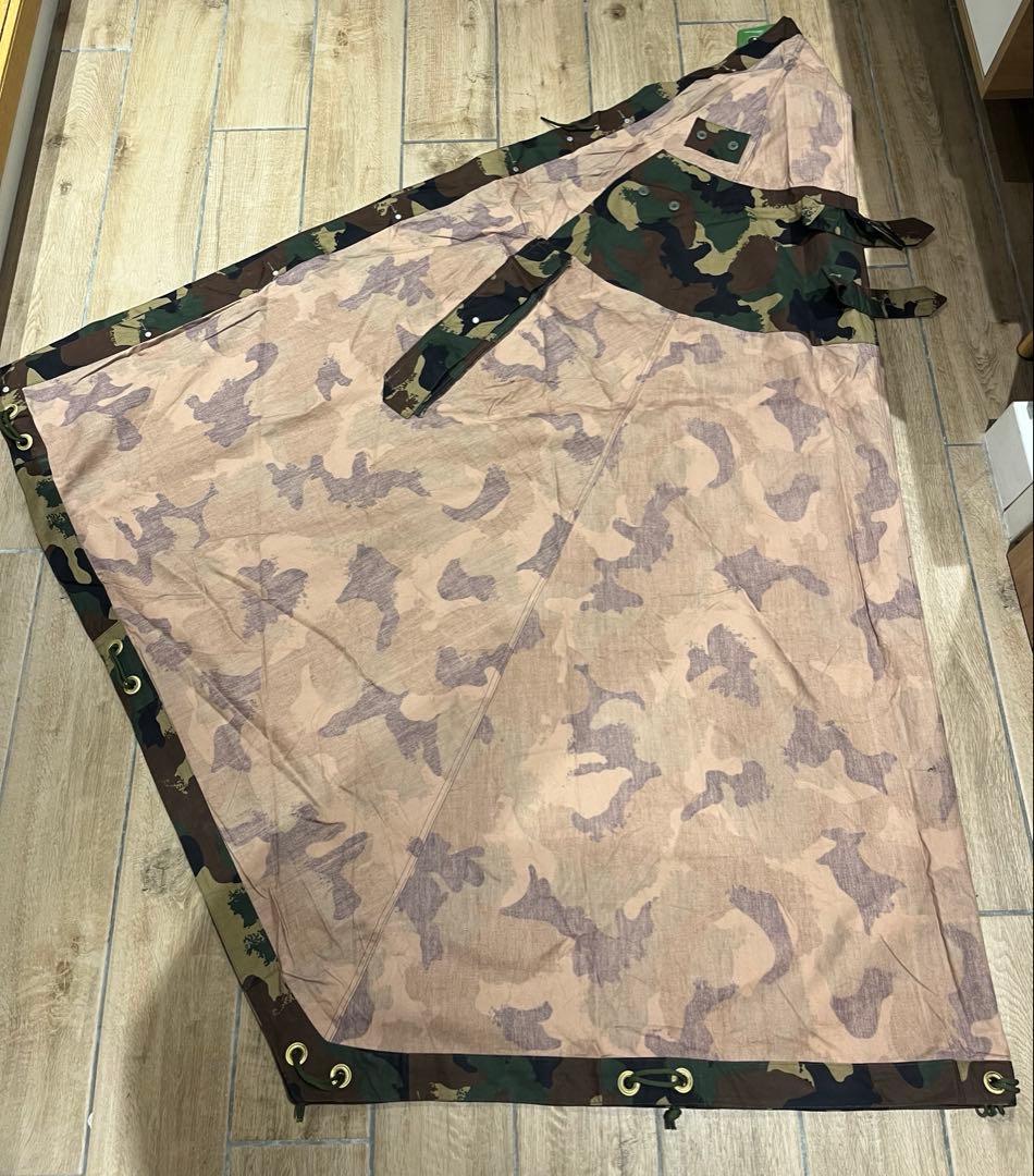 ハンガリー軍幕　M90カモ 軍幕　ポンチョテント　1枚 [B]