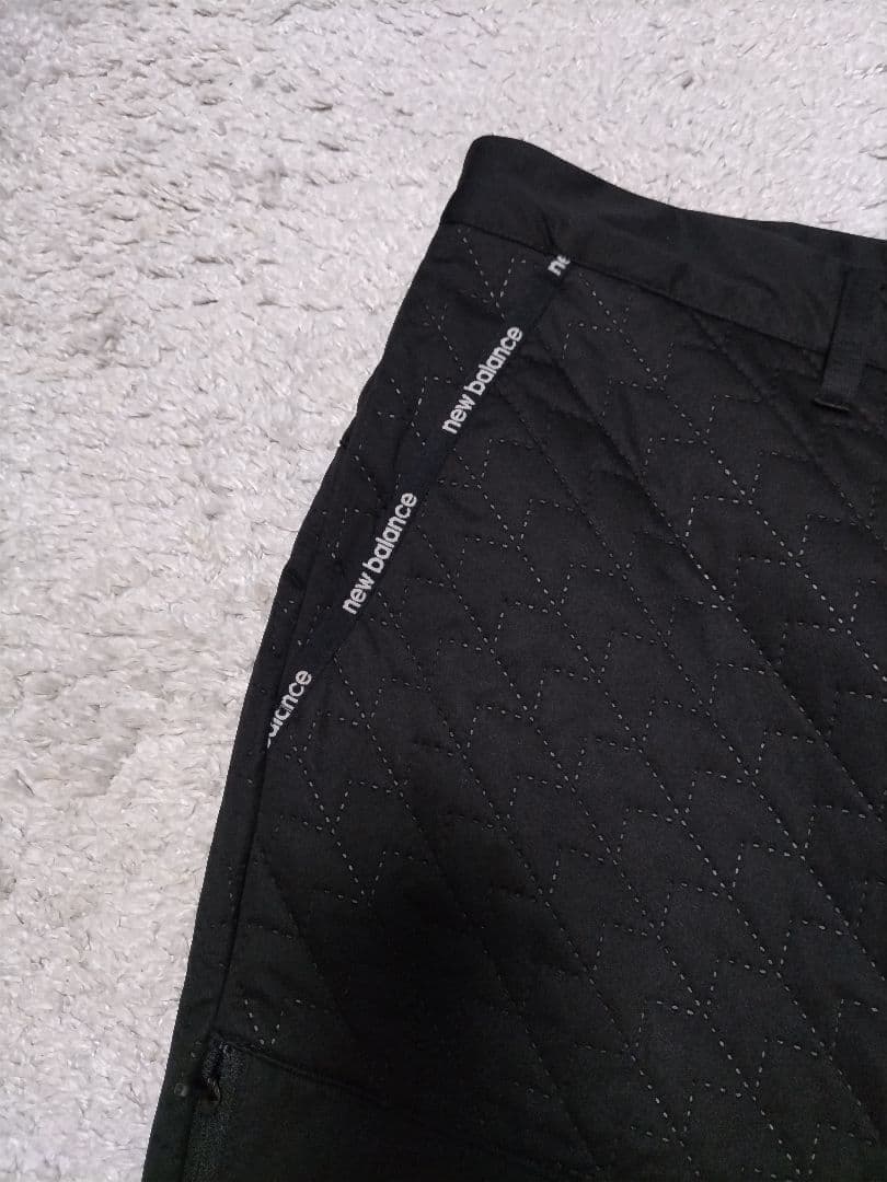 美品　ニューバランスゴルフ　キルティング　中綿　裏起毛　ストレッチ　パンツ　黒