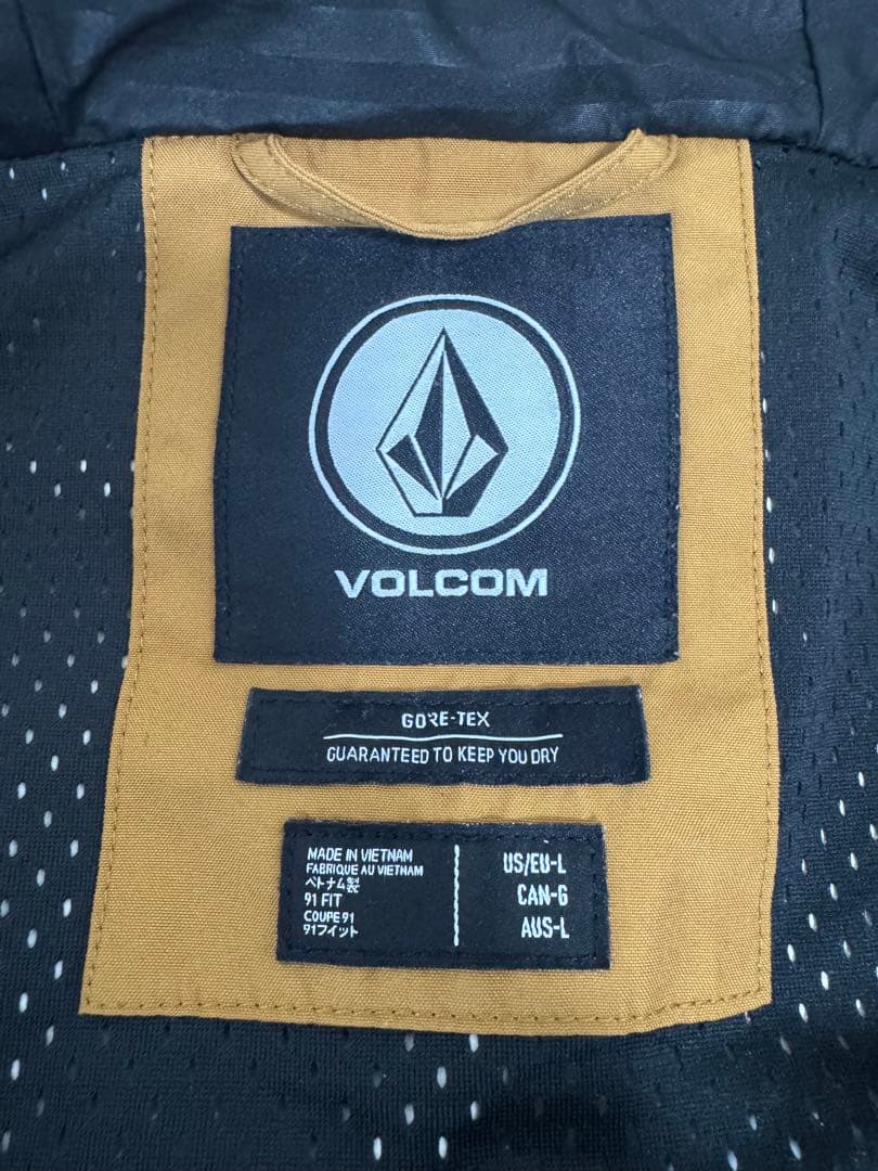 VOLCOM 23-24 GORE-TEX ウェア上下セット キャラメルカラー