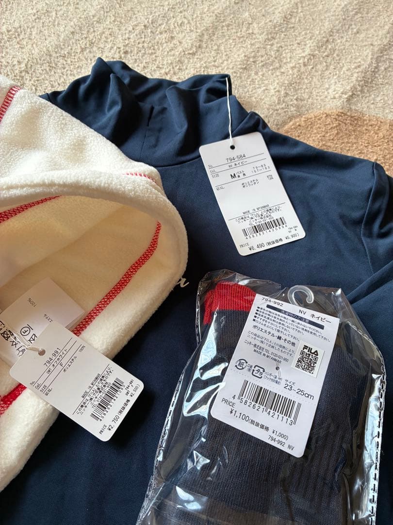FILA ゴルフウェア Mサイズ ネイビー