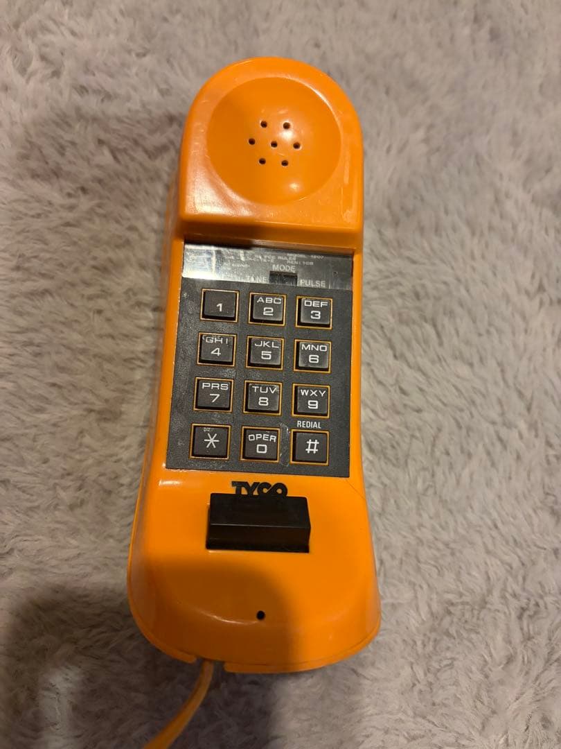 ガーフィールド猫　ヴィンテージ電話機