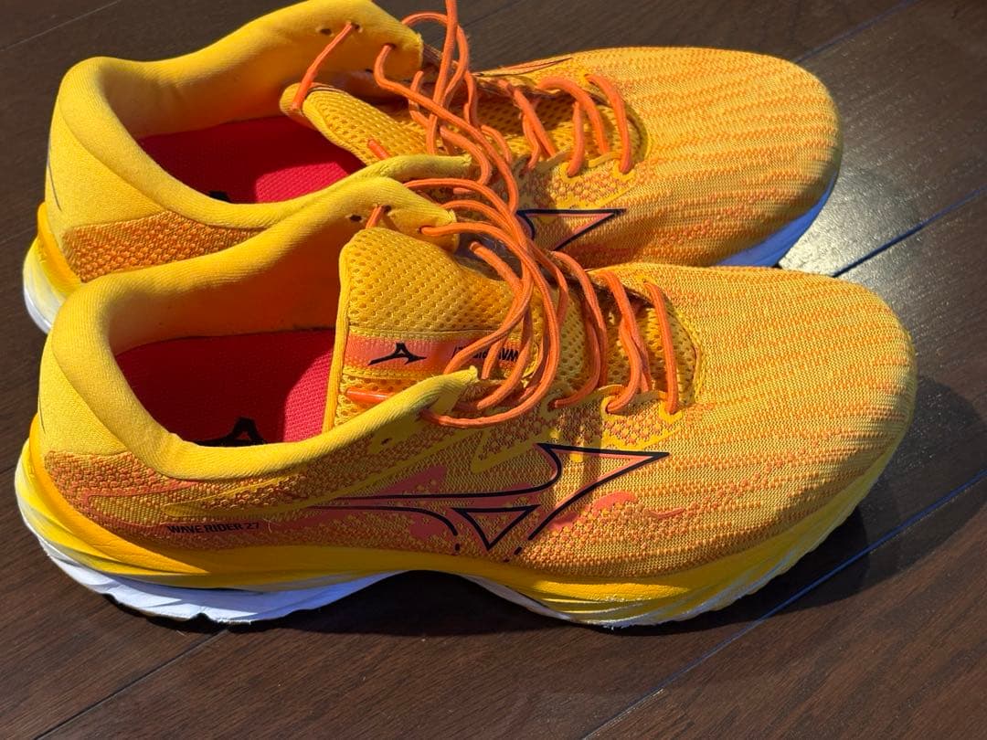 MIZUNO WAVE RIDER 27 オレンジ/イエロー　28cm