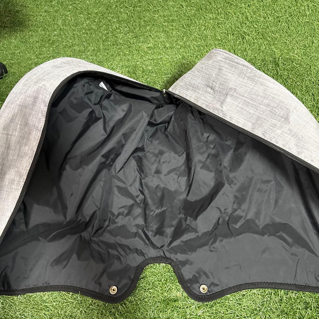 超美品‼️Mizuno グレー キャディバッグ フードカバー付き