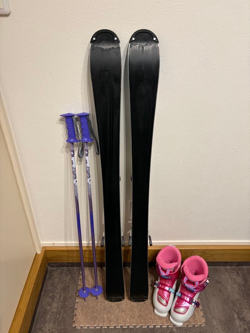 ★女の子用 4点セット メンテナンス.HOTWAX済★ salomon k2