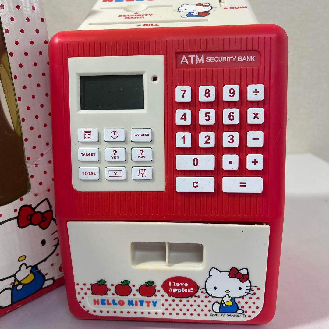 【新品・未使用】ハローキティ ATMバンク 貯金箱 サンリオ 平成レトロ 希少