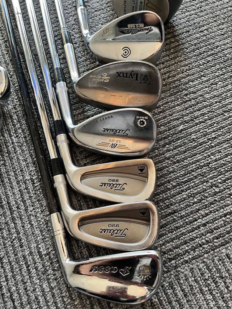 【おまとめ】TaylorMade ゴルフバッグ ネイビーゴルフクラブセット