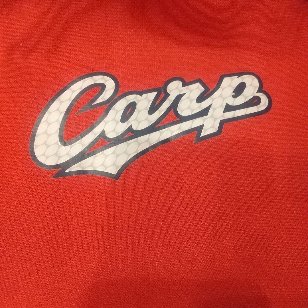 Carp ロゴ入り赤フードパーカー 広島東洋カープ Lサイズ
