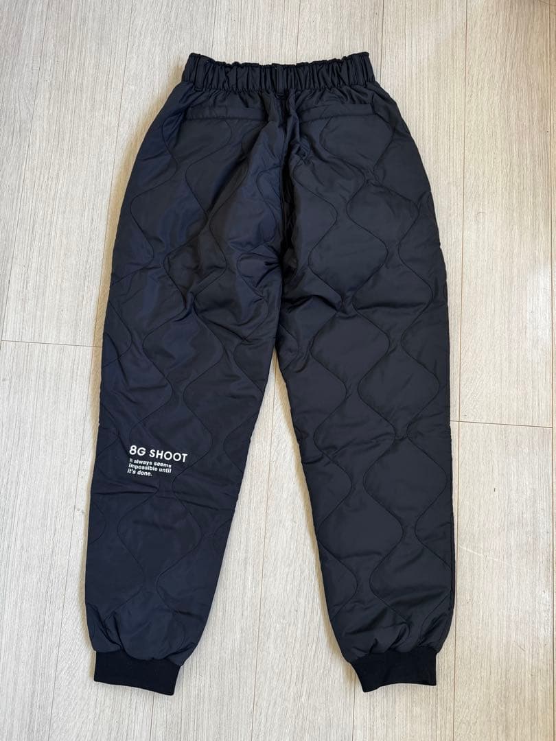 8G SHOOT QUILTING PANTS -BLACK- 新品