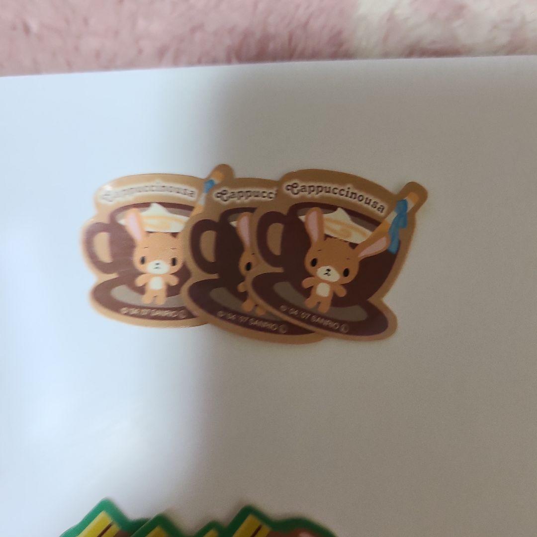 サンリオ　シュガーバニーズ　ボトル入りシール